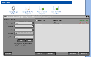 Credentialing On and Offline
