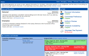 Volunteer Home Page